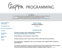 Tablet Screenshot of guptaprogramming.com